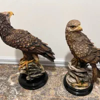 دوعددمجسمه شاهین|مجسمه، تندیس، ماکت|شیراز, شهرک بهشتی|دیوار