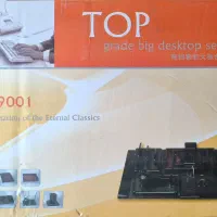 ست کامل لوازم رومیزی مدیریتی چوب و مخمل و چرم