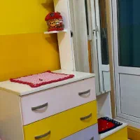 سرویس خواب نوجوان ۵ تیکه ام دی اف رنگ شده|تخت و سرویس خواب|گلستان (تهران), |دیوار