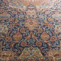 فرش کاشمر طرح زیر خاکی ۱۲ متری قدیمی