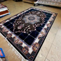 فرش ترنم سرمه ای آبی ۱۲ متری هراجی مشهد