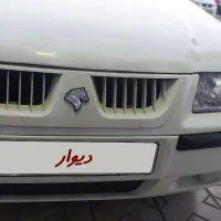 سمند ۸۶ سفید دوررنگ شاسیا جلو خوردگی خیلی جزیی