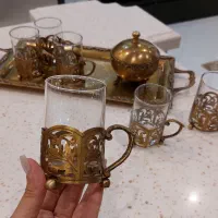انگاره و استکان برنز لوکس هندی