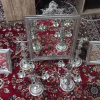 اینه شمعدان  دکوری در حد نو