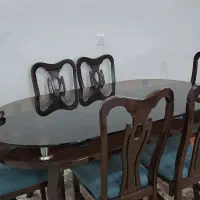 نهارخوری ۶نفره چوبی|میز و صندلی غذاخوری|پردیس, فاز ۵|دیوار