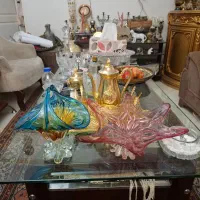 دو عدد کریستال رنگی چک|ظروف سرو و پذیرایی|تهران, امیر بهادر|دیوار