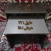 میز وسط (پذیرایی) چوبی به همراه ۲ عدد میز عسلی|مبلمان خانگی و میز عسلی|پارس‌آباد, |دیوار