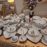 سرویس چینی مربع۲۴ نفره ۱۲ نفره ۱۸ نفره جهاز جهیزیه
