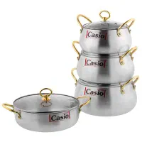 قابلمه 14پارچه مدل جدید طرح استیل چک بده اقساطی