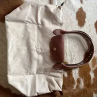 کیف لانگ چمپ کرم سایز لارج