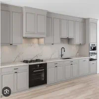 کابینت آماده آشپزخانه نئوکلاسیک رنگ تیره|مصالح و تجهیزات ساختمان|پردیس, فاز ۴|دیوار