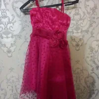 لباس تولد دکلته سرخابی