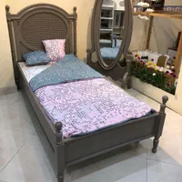 سرویس کودک تمام چوب و روکش رنگ‌شده پاسارگاد|تخت و سرویس خواب|تهران, ازگل|دیوار