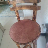 چهار پایه بلندچوبی با روکش پارچه