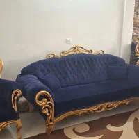 ست مبل و میز نهار خوری سرمه ای