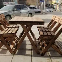 میز و صندلی تاشو (کمپینگ و کافه ای)|میز و صندلی غذاخوری|فیروزآباد (فارس), |دیوار