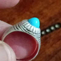 انگشترفیروزه عجمی نیشابورسایزمدیوم پشت صابونی|جواهرات|گرگان, |دیوار