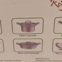سرویس قابلمه چدن ۱۹ پارچه دسینی