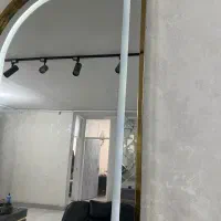 ۲عدد آینه قدی رینگ لایت دار بزرگ در حد نو|آرایشگاه و سالنهای زیبایی|فومن, |دیوار