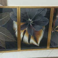 تابلوی  طرح گل 3 تایی