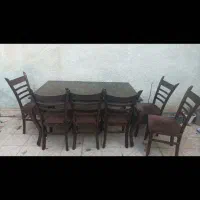 میز نهارخوری ۶ نفره|میز و صندلی غذاخوری|ابریشم, |دیوار