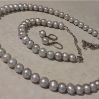 مروارید نقره ای طوسی رنگ بسیاار کمیاب طبیعی دریا