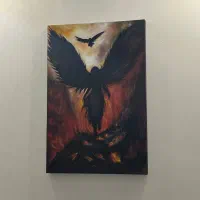 بوم نقاشی فرشته جهنم
