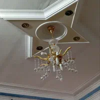 لوستر ۶ شاخه با ۸ لامپ خور