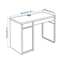 میزسفید تمام ام دی اف|میز تحریر و کامپیوتر|ایذه, |دیوار