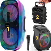 اسپیکر شارژی 3 بانده ZQS باند میکروفون دار کنترلی|پخشکننده همراه|قم, امامزاده ابراهیم|دیوار