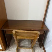 میز تحریر و صندلی چوبی کودک