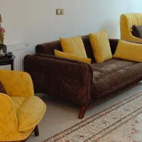 سرویس مبلمان ده نفره... دو تا سه نفره تخت شو