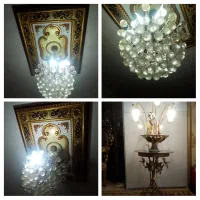 دو عدد لوستر شیک و دو عدد زیر تلفنی پایه دار