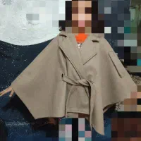 پانچو قهوه ای در حد نو