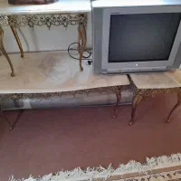 سه عدد جلو مبلی برنز