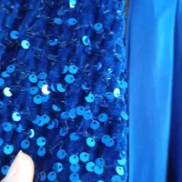 پیراهن بلند مجلسی مخمل پولکی در حد نو|لباس|نهاوند, |دیوار