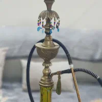 قلیان برنجی قدیمی تک انتیک  درملایر