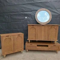 ست میز تلوزیون و آینه و کنسول و جاکفشی حصیری|میز تلویزیون|مرودشت, فاز دوم شهرک فرهنگیان|دیوار