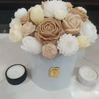 کیک تولد و باکس شمع خاص و متفاوت