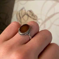 انگشتر شرف الشمس رکاب دست ساز کهنه