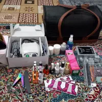 ست کامل ناخن کاری در حد نو همراه با ساک