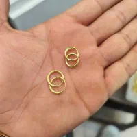 گوشواره حلقه مدل طلا سفید(نقره جات رویال)|جواهرات|مشهد, ایثار|دیوار