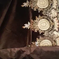 ۱جفت پنل مخمل گلدوزی شده