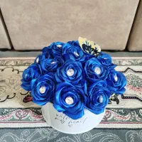 باکس گل روبانی شاین دار|گل مصنوعی|همدان, |دیوار