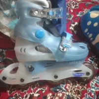 اسکیت سایز ۳۲ تا ۳۶ قابل تنظیم چراغ دار|دوچرخه، اسکیت، اسکوتر|نمین, |دیوار