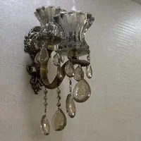 لوستر برنج برنز|لوستر و چراغ آویز|لاهیجان, شیشه گران|دیوار