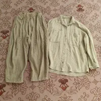 مانتو شلوار حصیری جنس کنفی نونو