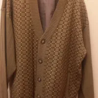 ژاکت بافت مردانه وجلیقه پشمی سایز۵۴درحدنو