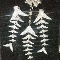 گردنبند نقره/گوشواره نقره/نقره/گردنبند/گوشوار