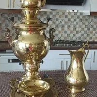 سماور گازی همراه با پارچ و متعلقات